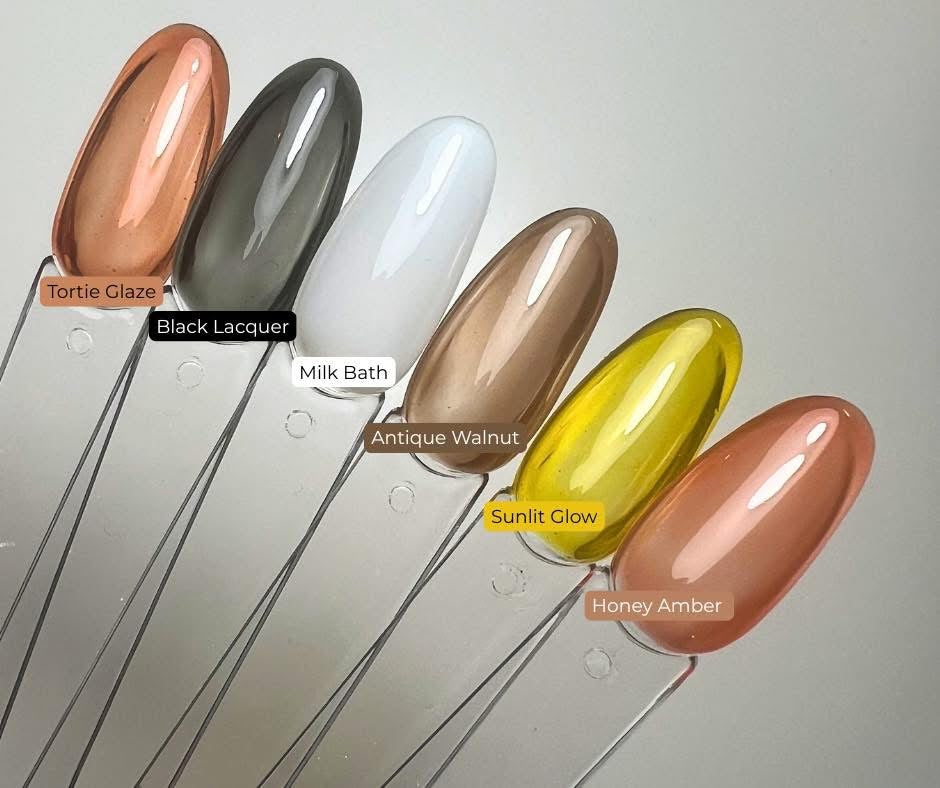 Black Lacquer (Jelly Glass) Shades Pure Gel Polish